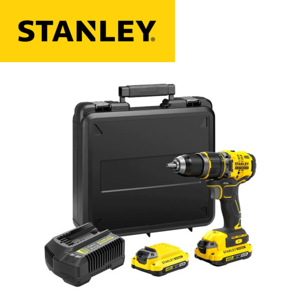 Aku udarna bušilica Stanley SFMCD715D2K 18V 60Nm sa 2 baterije 2.0Ah i punjačem u koferu