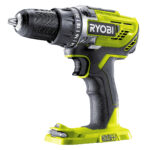 Aku bušilica-odvijač i ugaona-kutna brusilica Ryobi R18DDAG-220S sa 2 baterije i punjačem u koferu