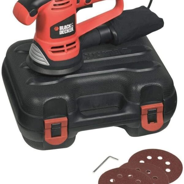 Električna vibraciona brusilica - šlajfarica Black+Decker KA191EK 480W u koferu