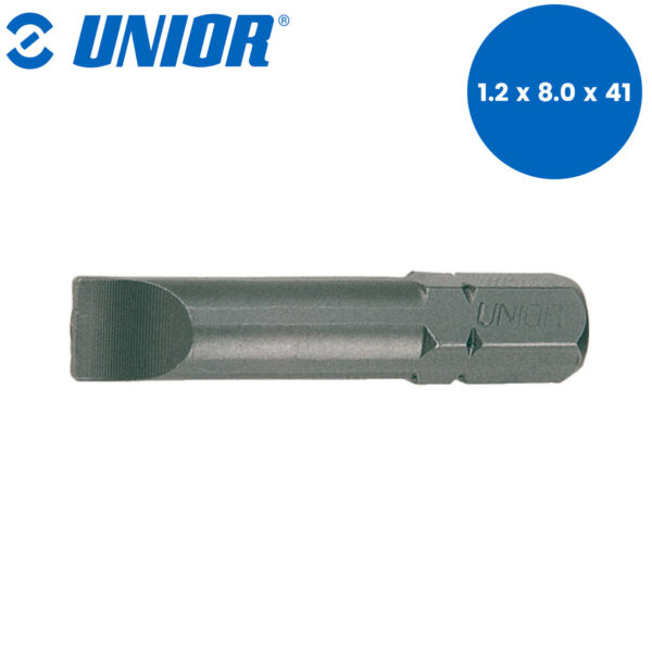 Set pljosnatih nastavaka za izvijače-šarafcigere UNIOR 6480 602416 1.2x8.0x41mm 3-dijelni