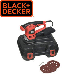 Električna vibraciona brusilica - šlajfarica Black+Decker KA191EK 480W u koferu