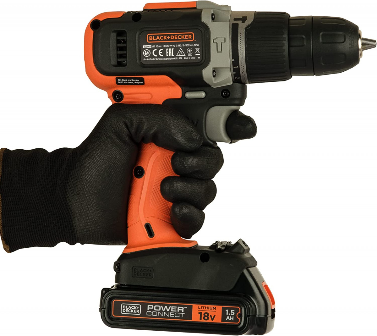 Aku udarna bušilica Black+Decker BCD003C1 18V sa 1.5Ah baterijom i punjačem