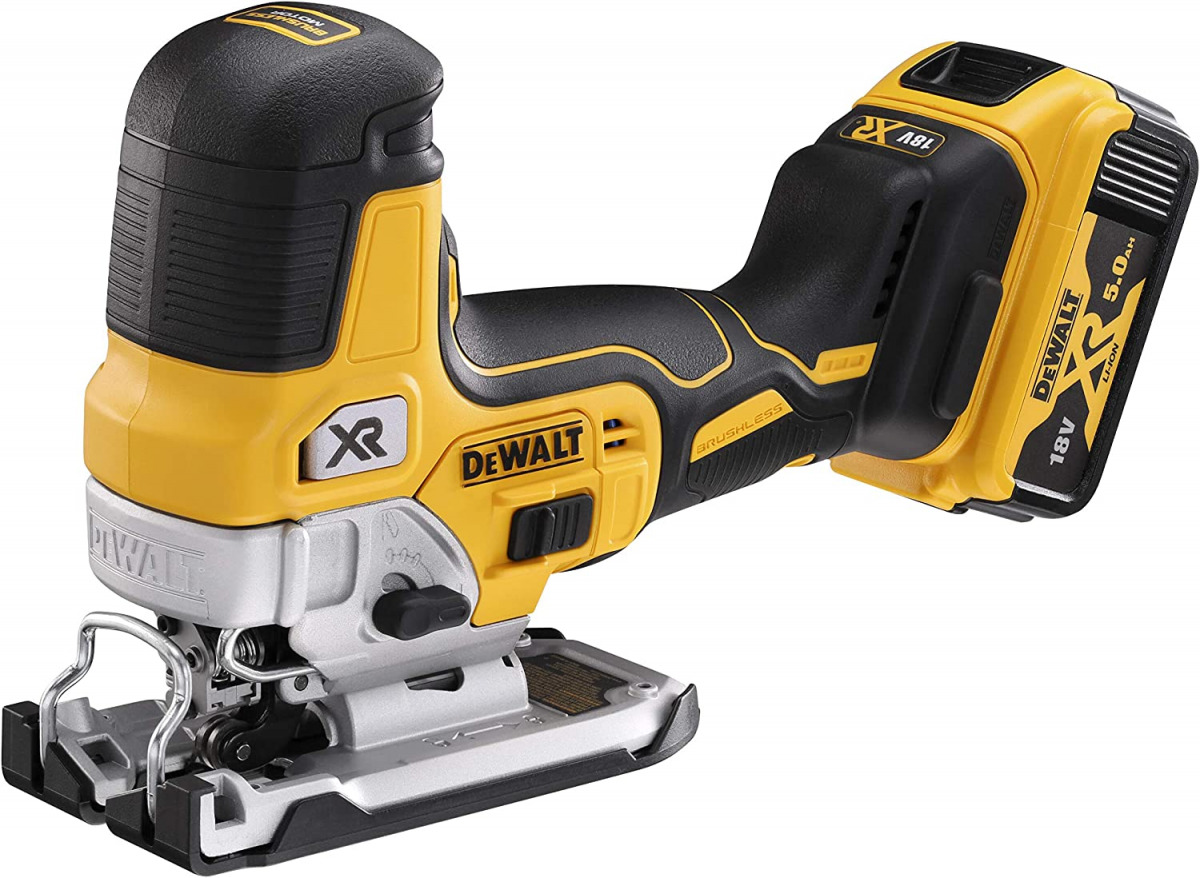 Aku ubodna pila DeWalt DCS335P2 18V XR sa dvije 5Ah baterije i punjačem u koferu