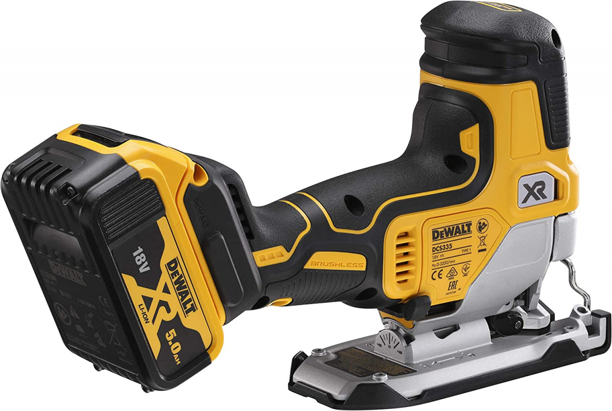 Aku ubodna pila DeWalt DCS335P2 18V XR sa dvije 5Ah baterije i punjačem u koferu