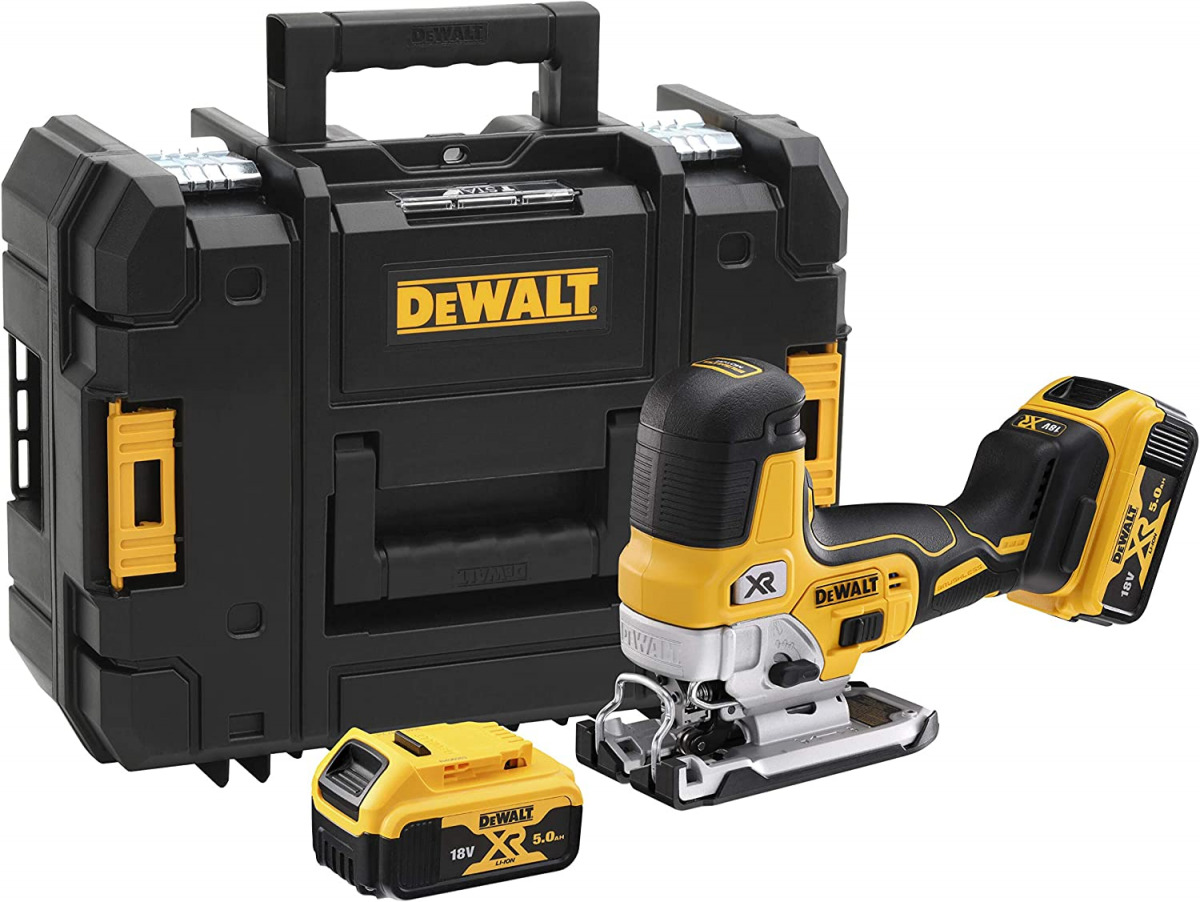 Aku ubodna pila DeWalt DCS335P2 18V XR sa dvije 5Ah baterije i punjačem u koferu