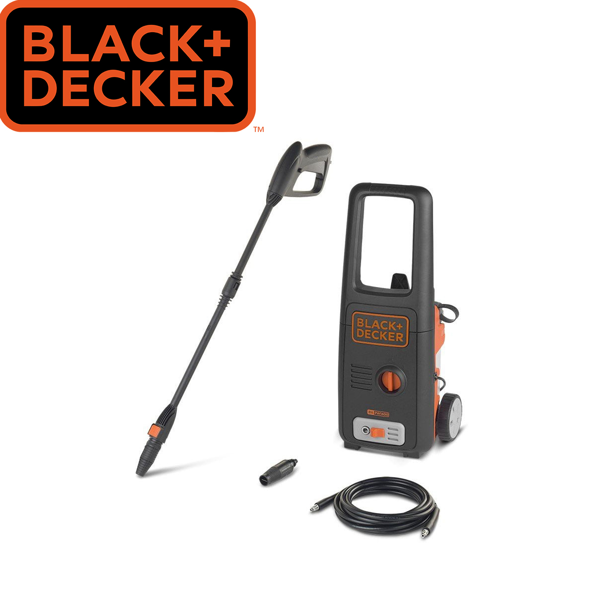 Visokotlačni perač 1400 W Black+Decker BXPW1400E Električni visokotlačni perač - VAP Black+Decker 1400W BXPW1400E