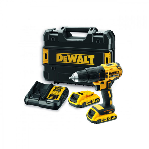 Aku udarna bušilica DeWalt DCD778D2T Brushless 18V sa dvije 2Ah baterije i punjačem u Tstak koferu