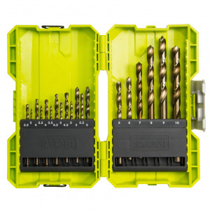 Set burgija-borera za bušilice Ryobi RAK19HSS2 HSS-G 19-dijelni 2-10mm