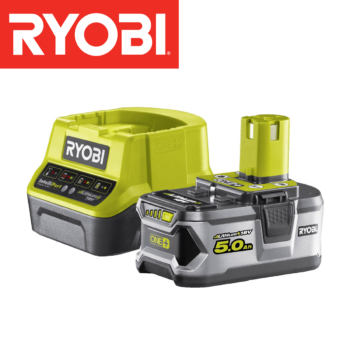 Brzi punjač + baterija 5.0 Ah set 18V ONE+ RC18120-150 Ryobi