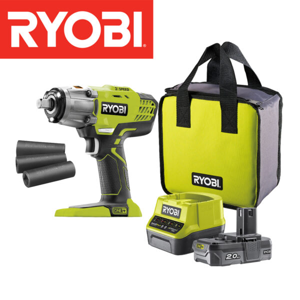 Aku udarni odvijač Ryobi R18IW3-120S 18V sa baterijom i punjačem u torbi