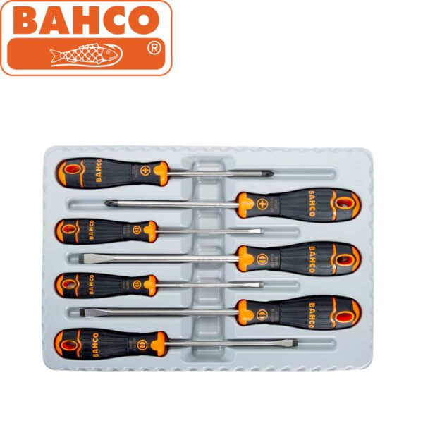 Set izvijača - šrafcigera pljosnatih i križnih BAHCO B219.017 7-dijelni