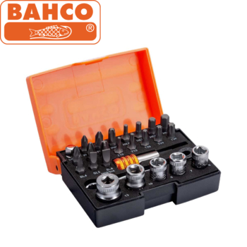 Garnitura set bitova i nasadnih ključeva 1/4″ + račna ključ 26 dijelni BAHCO 2058/S26