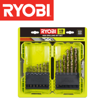 Set burgija-borera za bušilice Ryobi RAK19HSS2 19-dijelni 2-10mm HSS-G