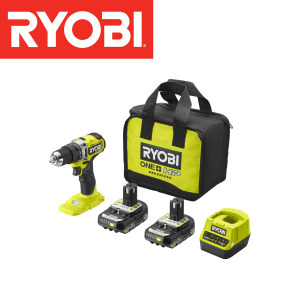 Aku udarna bušilica Ryobi RPD18C-220S 54Nm 18V ONE+ sa baterijom 2.0 Ah i punjačem u torbi