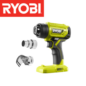 Aku pištolj za vrući zrak - fen Ryobi R18HG-0 18V ONE+ sa nastavcima