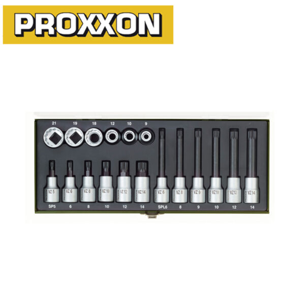Set nasadnih ključeva 1/2” 12-kutni Proxxon 23296 18-dijelni