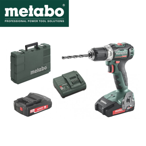 Aku bušilica - odvijač Metabo BS 18 L BL 18V 602326500 sa dvije 2Ah baterije i punjačem u koferu