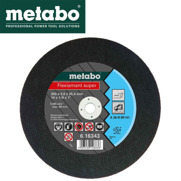 Rezna ploča za brusilicu Metabo Flexiamant Super za Inox 616343000 350x25.4mm