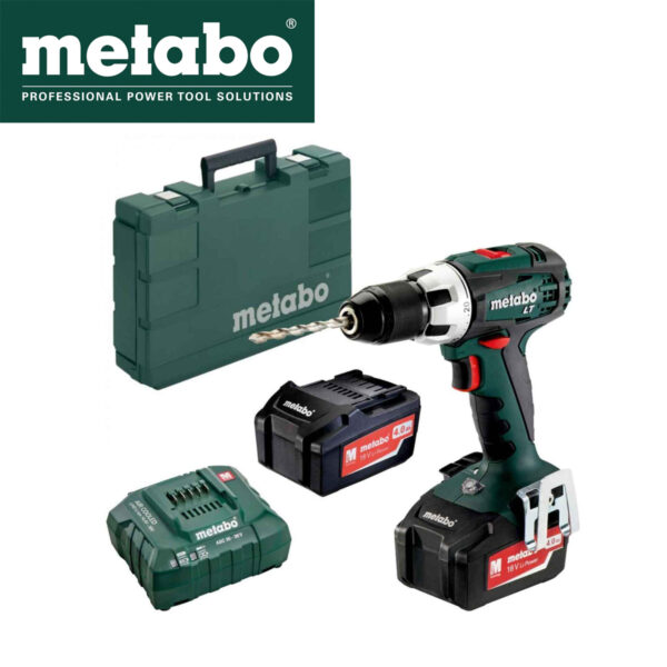 Aku bušilica - odvijač Metabo BS 18 LT 18V 602102500 sa dvije 4Ah baterije i punjačem u koferu