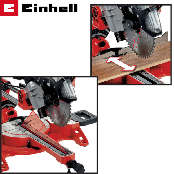 Električna potezno-nagibna pila - štucer Einhell TC-SM 2534/1 Dual 4300395 2350W 250mm