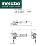 Električna ugaona - kutna brusilica Metabo WEV 17-125 Quick 600516000 1700W 125mm