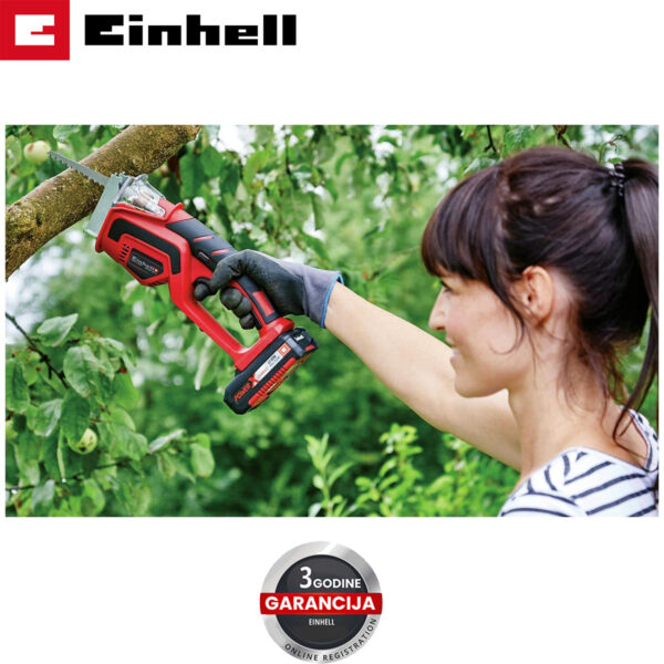 Aku recipročna pila - lisičiji rep za grane Einhell GE-GS 18 Li-Solo 3408220 18V 15cm