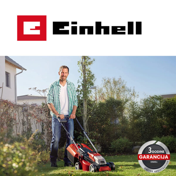 Gurajuća aku kosilica - kosačica Einhell GE-CM 18/30 Li 3413155 18V 30cm sa baterijom 3.0 Ah i punjačem