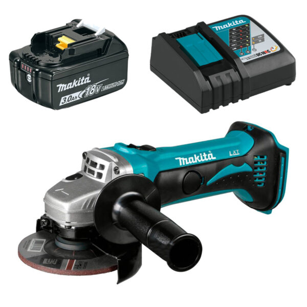 Aku ugaona-kutna brusilica Makita DGA452Z 18V sa punjačem i baterijom 3.0 Ah