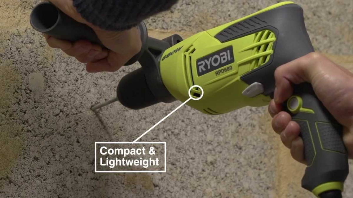 Električna udarna bušilica Ryobi RPD680-K 680W