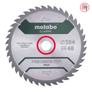 Rezna ploča - list kružne pile za cirkulare za drvo Metabo Precision Cut Wood Classic 628325000 254x30mm 40 zuba