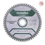 Rezna ploča - list kružne pile za cirkulare Metabo Multi Cut Classic 628066000 216x30mm 60 zuba