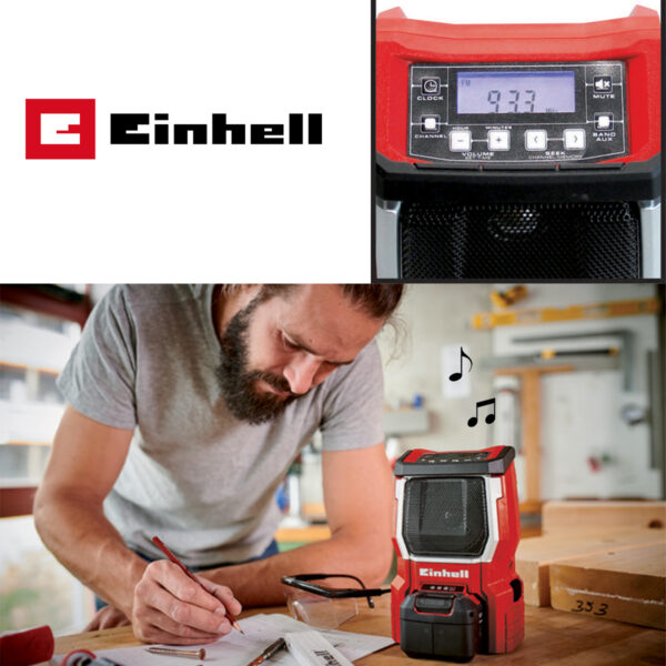 Aku zvučnik - radio uređaj AUX Einhell TE-CR 18 Li-Solo 18V 3408015