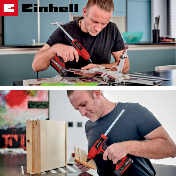 Aku pištolj za vruće ljepljenje Einhell TE-CG 18 Li - Solo 4522200 18V sa patronama